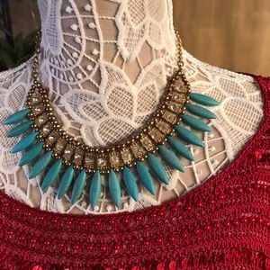 Turquoise stone necklace name my theology